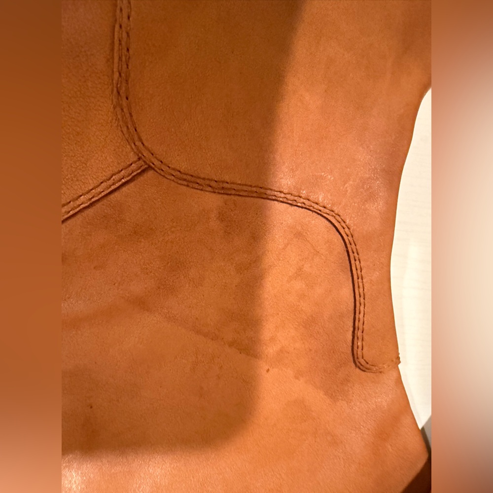 Sam Edelman Penny Whiskey Leather Tall Equestrian Back Zip Riding Boots - Picture 12 of 16